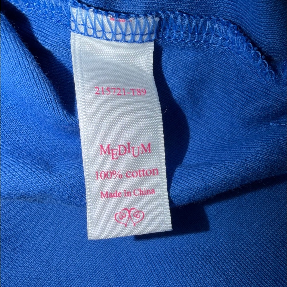 Victoria's Secret Royal Blue Cotton Nightshirt New sz Medium NWT - Picture 3 of 5